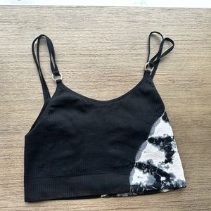 Bombshell l/xl black and white the dye top
